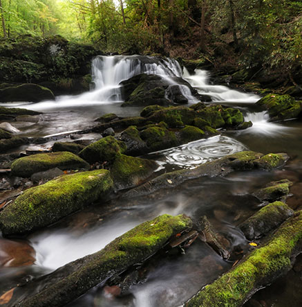 River waterfall in the Cherokee National Forest by Brian Solomon River waterfall in the Cherokee National Forest by Brian Solomon